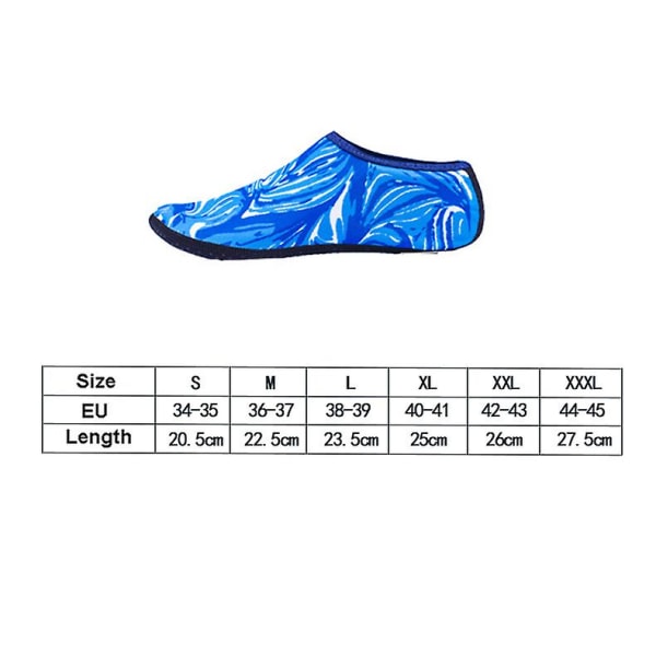 2,5 mm neopreenisukat vesiurheiluun, rantatossut Blue 2 M