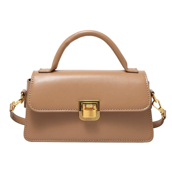 Damen Leder Umhängetasche ist geeignet für den täglichen Gebrauch, Schulter-getragene modische Handtasche. khaki