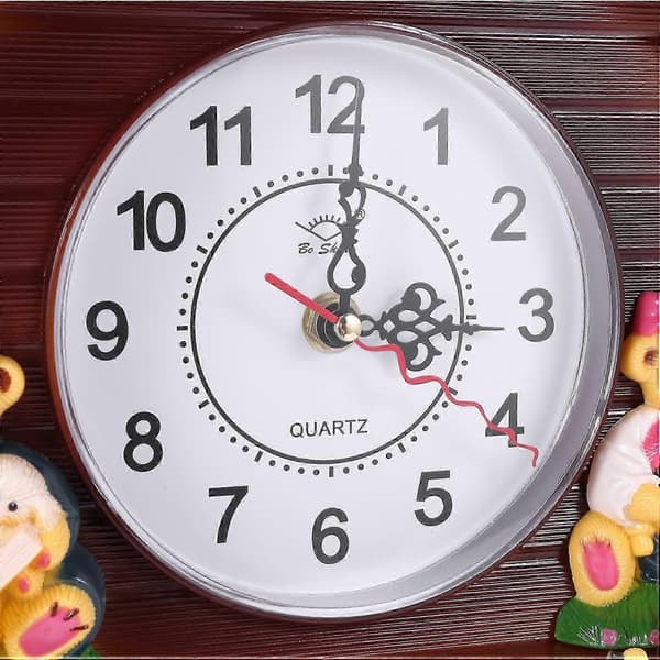 Træhåndværk Udskæring Stue Vægur Timer Alarm