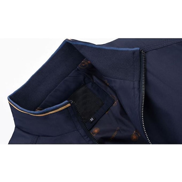 Miesten rento softshell kevyt lentäjätyylinen bomber-takki, slim fit navy blue L