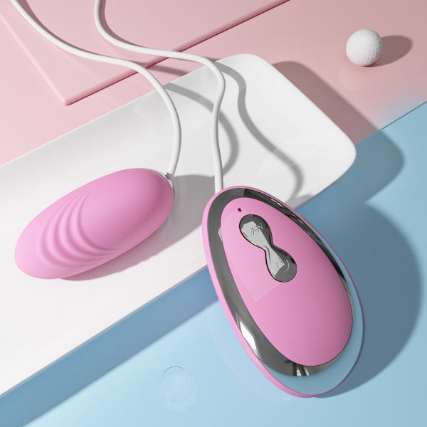 Håndtak egg hopping multi frekvens vibrasjon fjernkontroll moro sekunder orgasme klitoris stimulering Pink