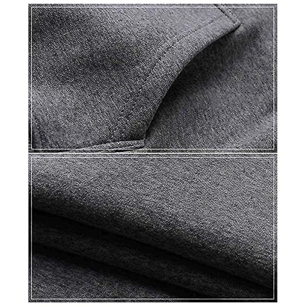 Herrar Hoodies Pullover Sweatshirt Casual Jumpers Långärmad Toppar Solid Color Design M Khaki