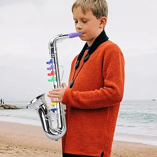 Leke Saksofon Prop, Horn Musikkinstrument - Saksofonleke for barn, Multifunksjonelle barnemusikkinstrumenter
