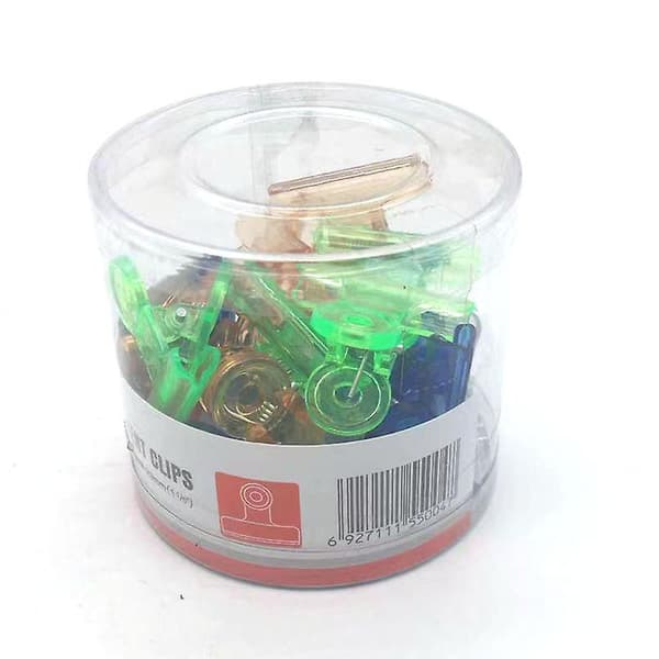 24 stk. Chipsposeklemmer Plastik Madposeklemmer Assorterede Farver 31mm