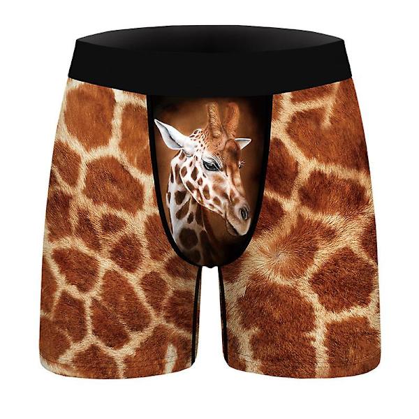 Digitaalipainettu seksikäs miesten alusvaate, slim fit, joustava, muotoileva bokseri, mukava ja hengittävä style 6 M
