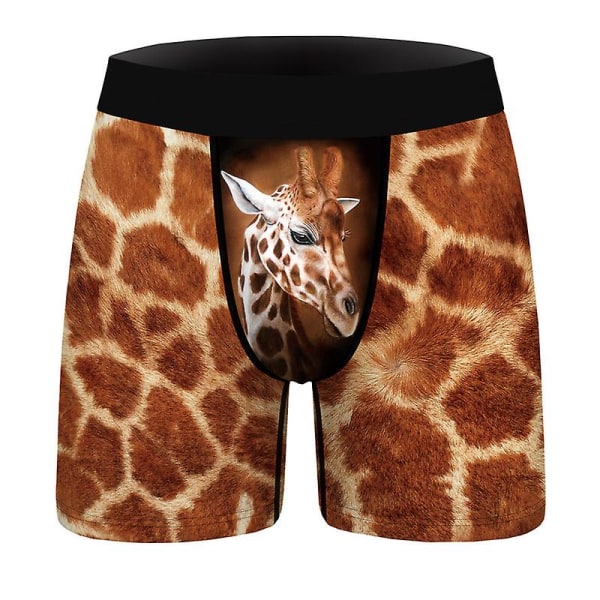 Digitaltrykt sexet herreundertøj, slim fit, strækbar formende boxershorts, komfortabel og åndbar style 6 S