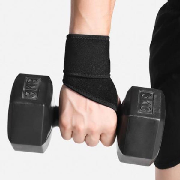 Sports Fitness Wrap Håndledsbind, Justerbart Håndledsbandage black