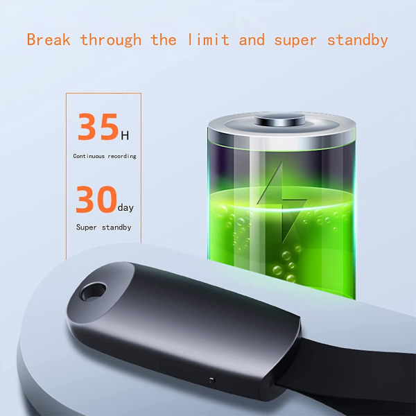 4gb Mini Ääninauhuri Avaimenperällä Hd Kohinanvaimennus Wh2