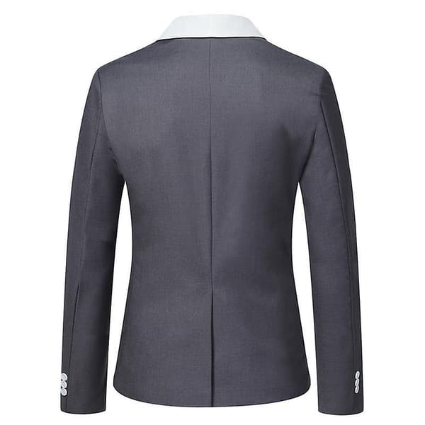 Herr Casual Blazer Jacka Slim Fit Stylish Kostymjacka Grey S