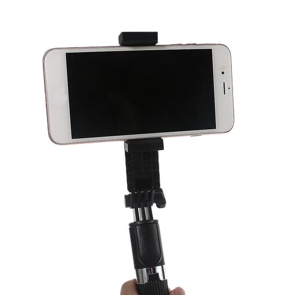 Bordstativ Bærbart Skrivebord Selfie Stick Monopod Stativ til Videokamera Black