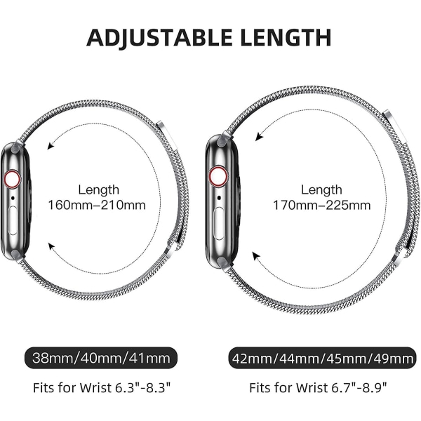 Metallrem kompatibel med Apple Watch-rem 42mm 44mm 45mm 49mm för Lmell kvinnor män