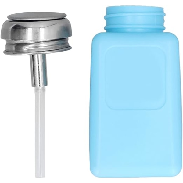 200ml Push Down Dispenser Pumpe Flaske (Blå)