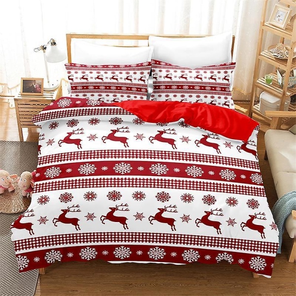 Julduntäcke Set - Juldekor Semester Sängkläder Set style 4 173*218cm