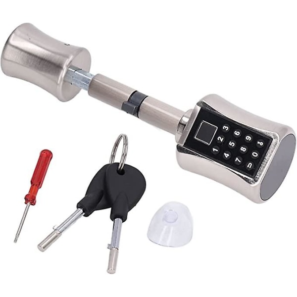 Intelligent dörrlåskolv Biometrisk fingeravtryck Lösenord Stöldskydd Dörrlås För hussäkerhet (40mm-100mm dörr)