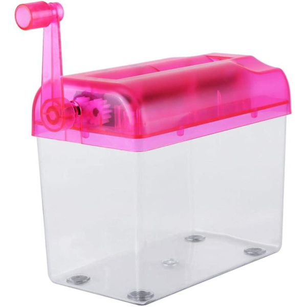 Manuel Makulator, A6 Bærbar Mini Manuel Papir Makulator Egnet Til Kontor Hjem Skole (pink) Pink