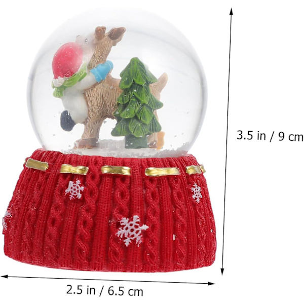 2 st julgranskulor snöglob jul snöglob glas dekoration kristallgåvor jul kristallglob snöglob jul semester kristallkula dekoration