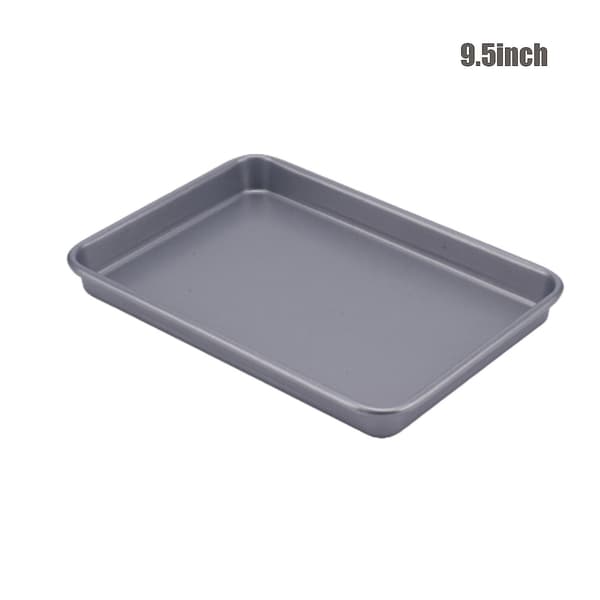 Rektangulær Bakeplate Multifunksjonell Non-stick DIY Kjeks Kakeform Praktiske Kjøkken Bakeverktøy Three piece Suit Silver