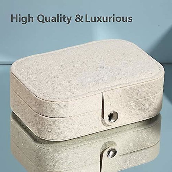 Smykkeskrin, Lille Smykkeskrin Kvinder Piger Rejse Smykke Organizer (hvid)