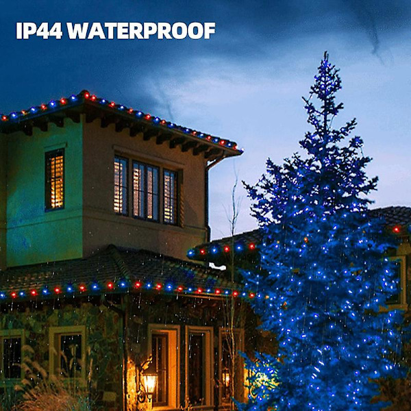 Juleminilykter, 50 LED-lys med UL-sertifisering Blue