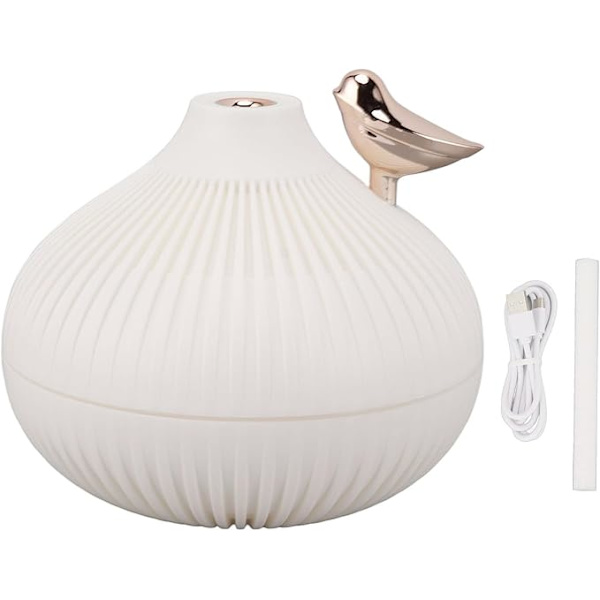 Stille Luftfukter for Soverom USB-belysning Liten Løkformet Cool Mist Luftfukter Liten Luftfukter for Skrivebord