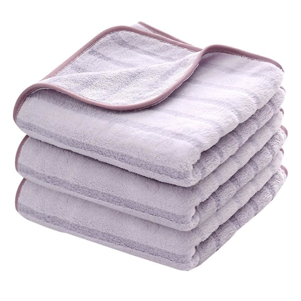 Håndklæder til badeværelse - Blødt, meget absorberende håndklædesæt, størrelse 35*75 cm (3-pak) Purple