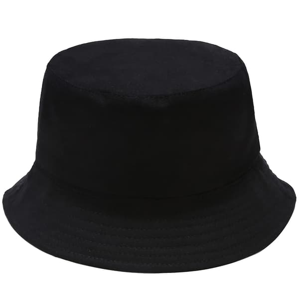 Fiskehatte til damer, solhat, strandhat, fiskerhat, sommerhat, udendørshat, foldbar og vendbar Schwarz