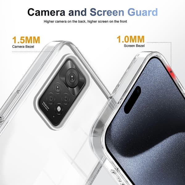 Akryl TPU Cover til Xiaomi Redmi Note 11 Pro/Note 12 Pro 4G
