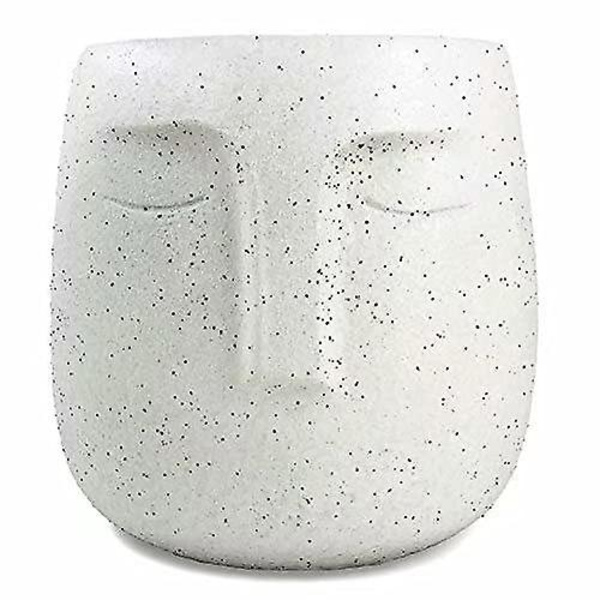 Cement Huvud Blomkruka Ansikte Vas Cement Blomkruka Ansikte Staty Blomkruka Luft Blomkruka Betong Blomkruka Succulent Blomkruka Med Dränering Super Söta F