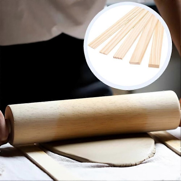 10 st Träplattor Keramikverktyg 5 Storlekar Rektangulär Lera Stick Guide