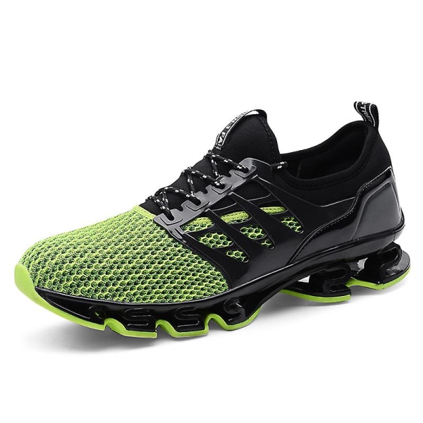 Sport löparskor för män Mesh andas Trailrunners Mode Sneakers K06 Green EU 47