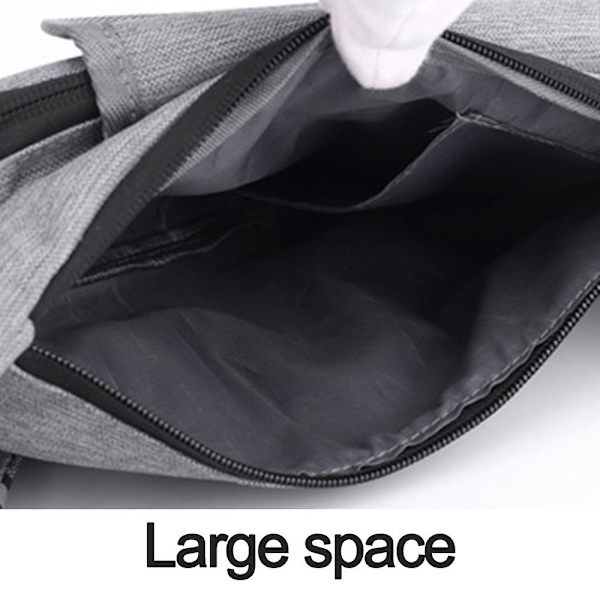 Axelväska för män, casual slingväska, miniryggsäck för kvinnor black