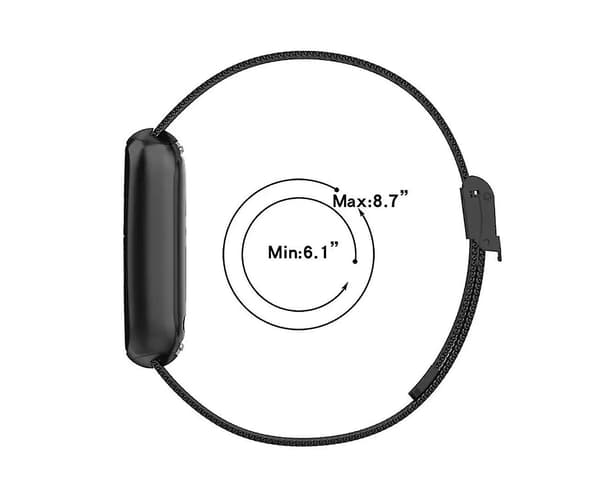 For Fitbit Luxe Clip-on Metall Klokkereim