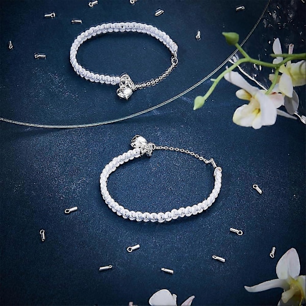 20 kpl 925 Sterling Hopea Puristettavat Päätykappaleet Lieriö Lenkillä 1 mm Helminyörille Lanka Langan Korujen Valmistukseen