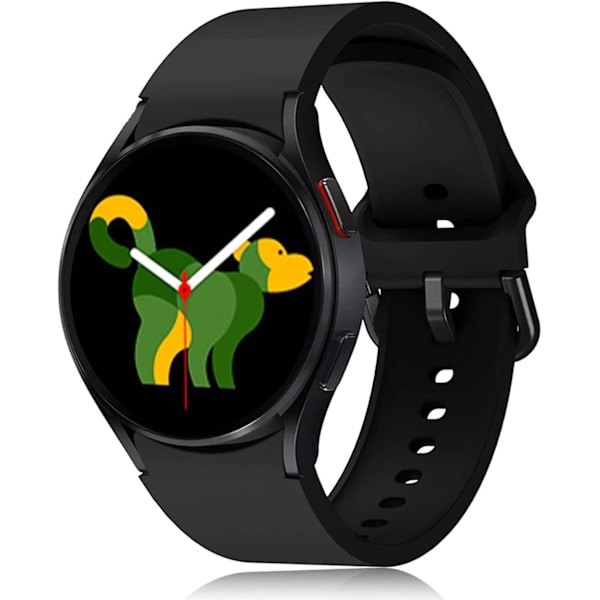 No Gap-rem kompatibel med Samsung Galaxy Watch 5/4 40mm 44mm, nior sömlös justerbar silikon sportklockarmband för Galaxy Watch5 Pro 45mm, galaxy