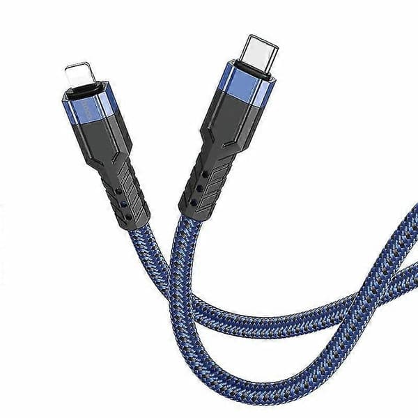Hoco U110 20w Usb-c / Type-c Til 8 Pin Pd Ladekabel Datakabel Lengde 1.2m (blå)