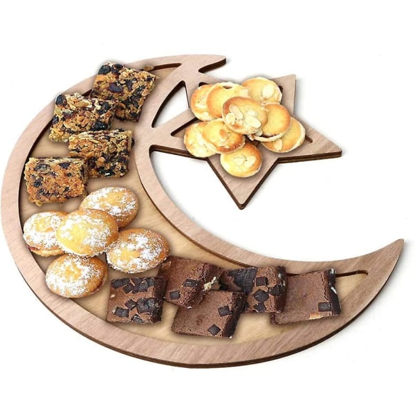 Ramadan Brett Serveringsfat For Hjemmefest Mat Dessert Holder Dekor