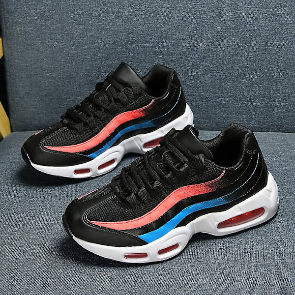Dam Air Cushion Sports Löparskor Lätta Sneakers 0580-1 BlackPink EU 41