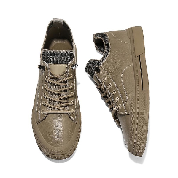 Herr Casual Skor Högkvalitativa Läderskor Frdb21611 Brown EU 41
