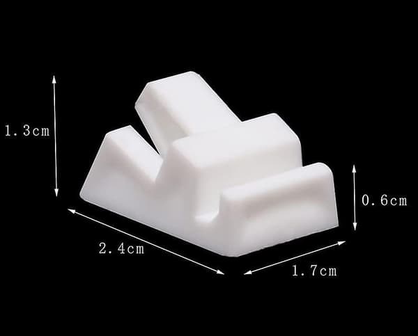 20 stk. Hvit Enkel Ring Display Holder Liten Plast Ringholder Plast Ring Display Klips Ring Display Stativ Organizer Ringer Smykke