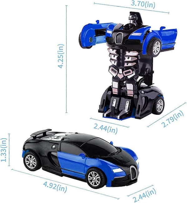 HUOGUO Transformer Legetøj Deformationsbil Robot Legetøjsbiler til Børn – Varm Gave