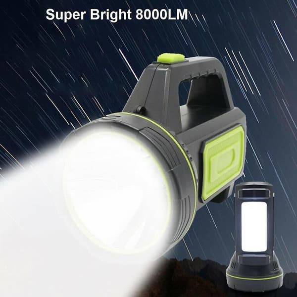 LED-taskulamppu 2 tilaa 8000 lm valoteho käsivalaisin