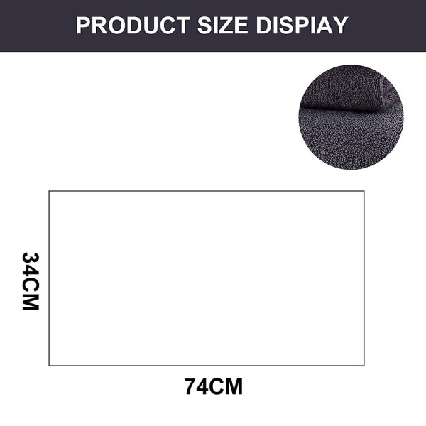2-pakning, Håndklesett, Myke og absorberende, 34*74cm, For bad, sport, reise, fitness, yoga Blue Grey 34*74cm