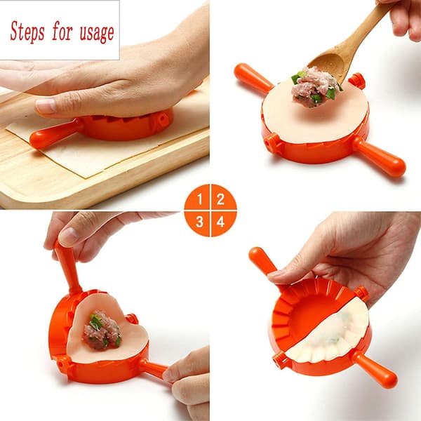 Dumpling Maker, 3 stk. Empanada Press, Dumpling Mold Pierogi Maker for å lage Dumpling, Ravioli, Calzones, Pierogi, Håndpaier (Blå)