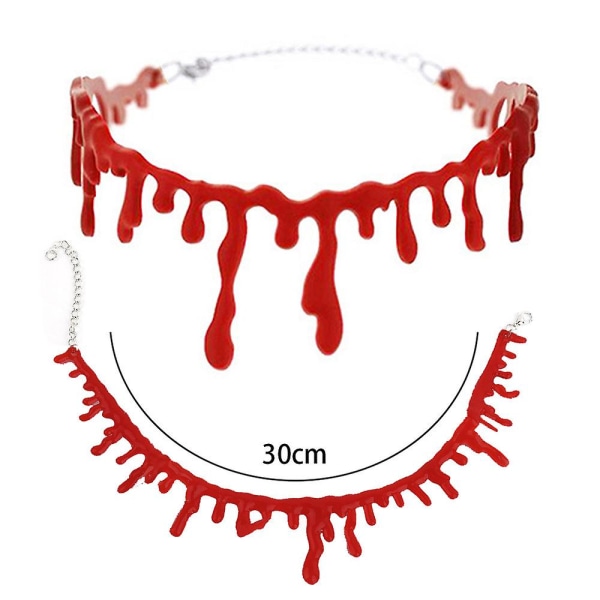 3 Pakkaus Valuvaa Vertaa Halloween-juhlien Choker-kaulakoru Vampyyri-asuste