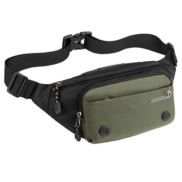 Uusi monikäyttöinen ulkoilulaukku rento miesten rintalaukku muoti crossbody-laukku green