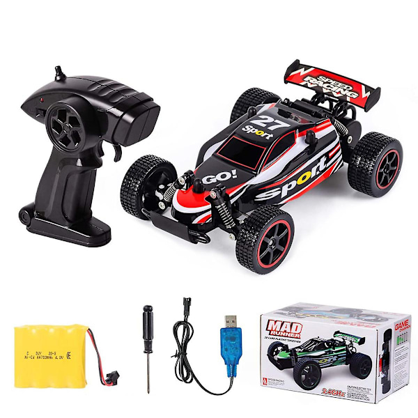 Rc Racing -autot 2,4 GHz radio-ohjattava auto 1:20 2wd (punainen 23211)