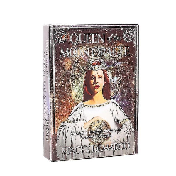 Hot Sell Queen Of The Moon Oracle Kort Brettspill Tarotkort 52 stk Ts43