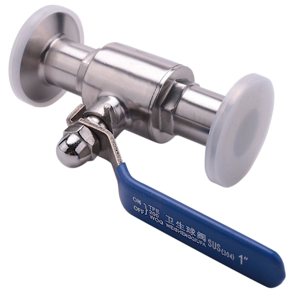 1 tomme 304 Rustfritt Stål Sanitær Kuleventil Tri Clamp Ferrule Type