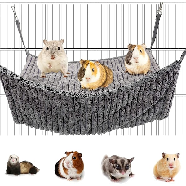 Hängmatta och Tunnelbur för Iller, Råtta, Hamster, Ekorre, Flygande Ekorre, Marsvin