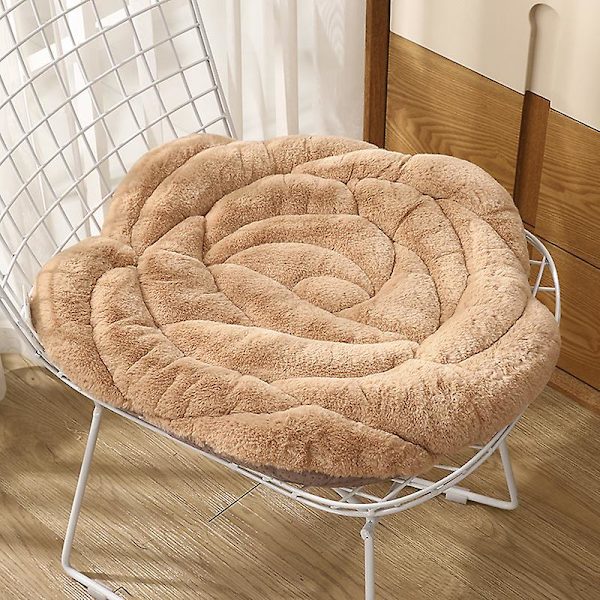 Mjuk och mysig sittdyna, plyschros sittdyna sittkuddar Khaki 55X55cm